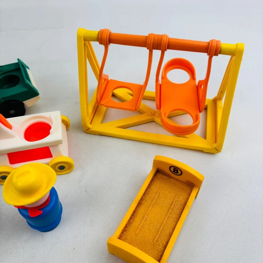Fisher Price‎ Little People Furniture Lot Cowboy Sesame Street Trucks Playground